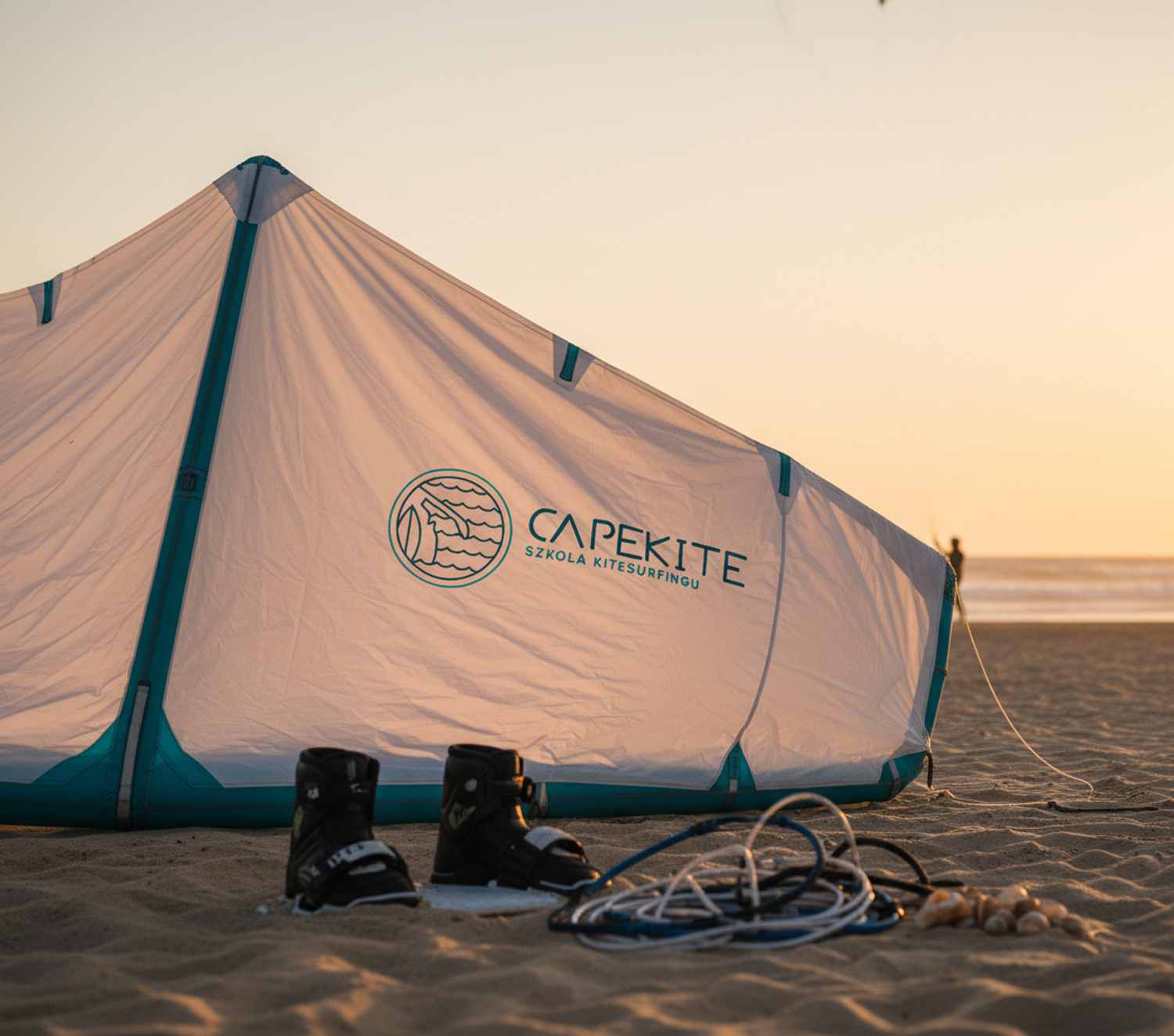 Branding i projekt strony WWW dla profesjonalnej szkoły kitesurfingu – kompleksowa identyfikacja wizualna