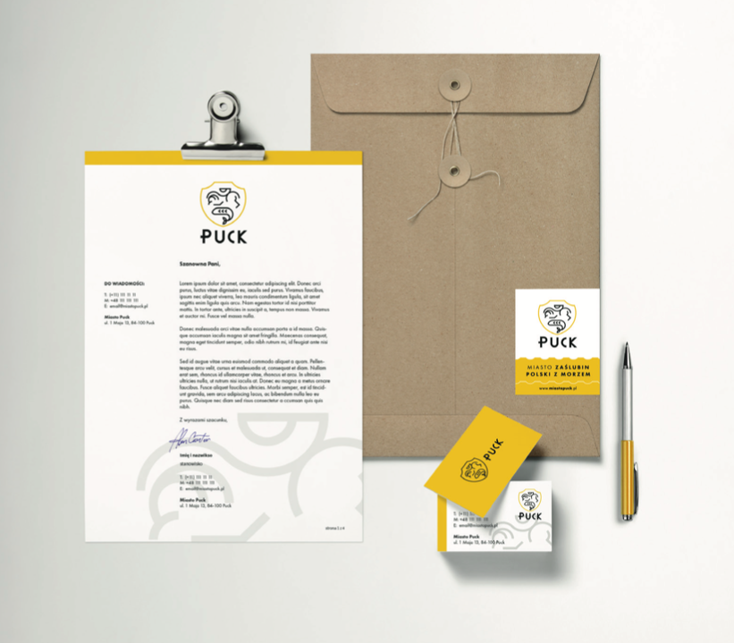 Logo Miasta Puck – autorska koncepcja identyfikacji wizualnej (Projekt Konkursowy)